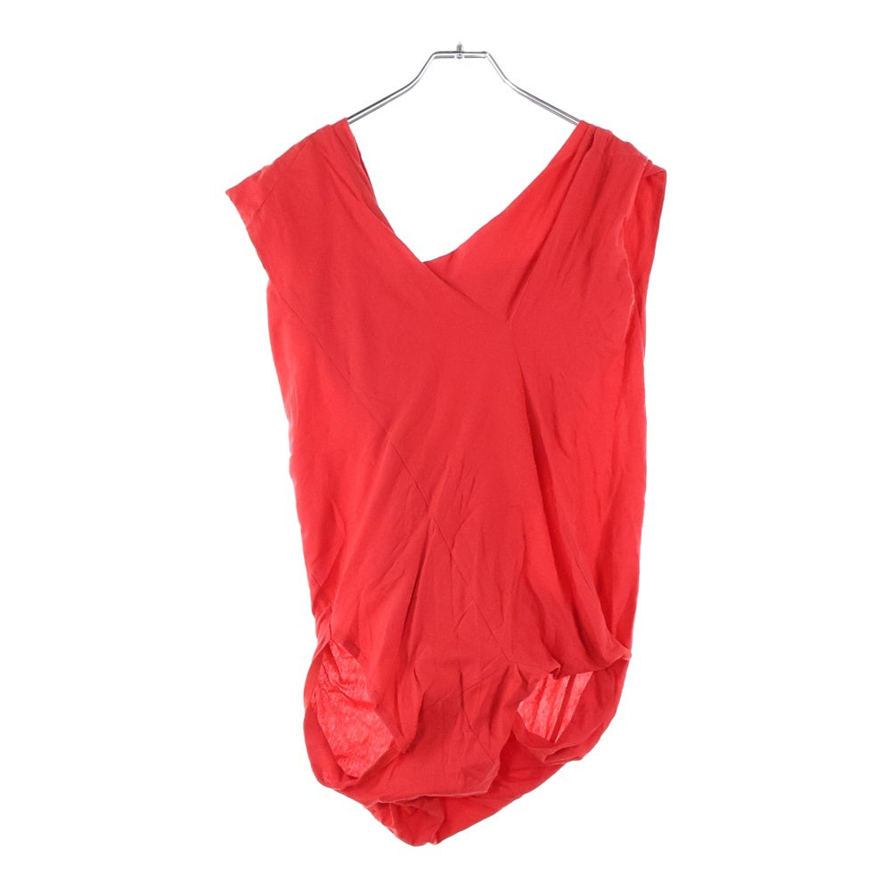 JUNYA WATANABE COMME des GARCONS(ジュンヤワタナベ コムデギャルソン) 08SS コットン ノースリーブカットソー レッド レディース JA-T009 AD2007