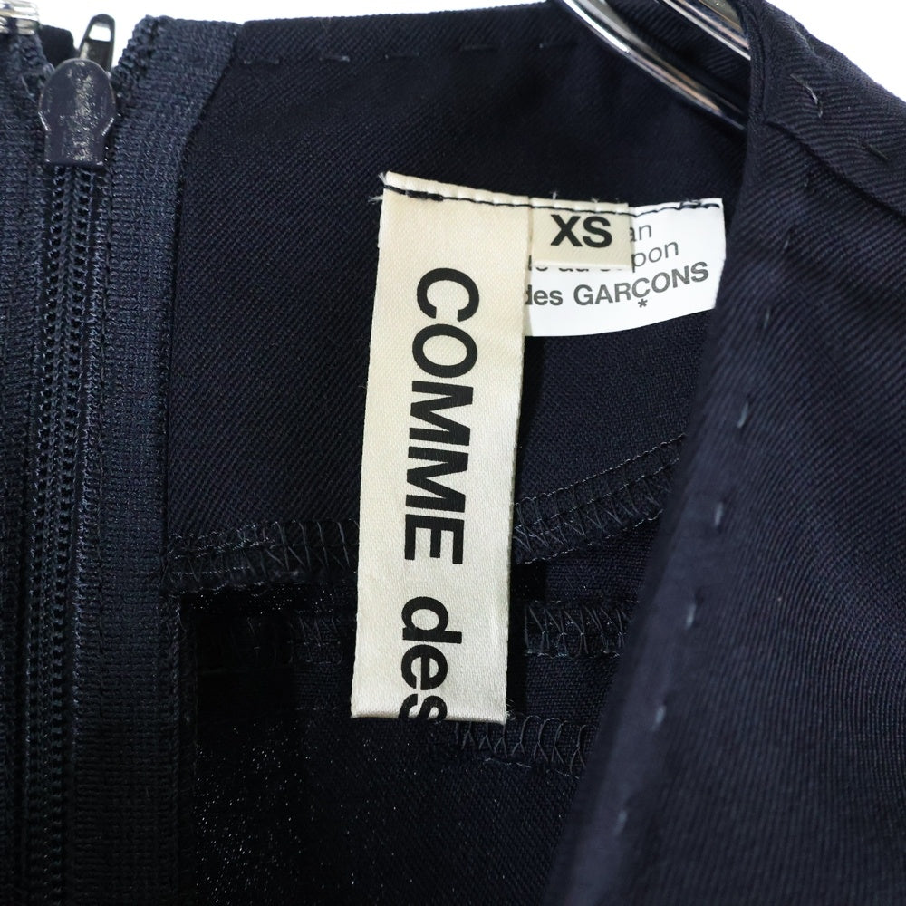 COMME des GARCONS(コムデギャルソン) 15AW ノーカラーワンピース ドレス ネイビー レディース GP-O035 AD2015
