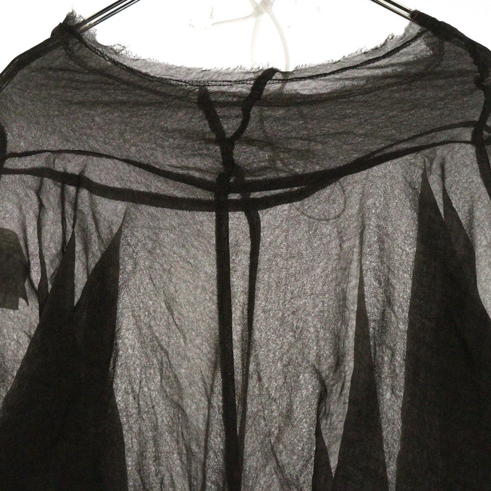 COMME des GARCONS(コムデギャルソン) 94AW シースルー カットオフネック 長袖Tシャツ ブラウン GB-100220 AD1993