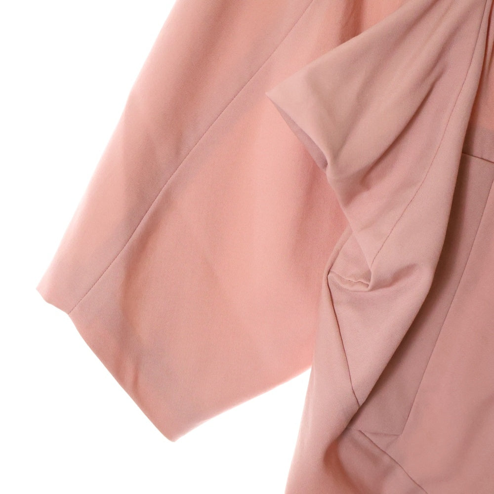 robe de chambre COMME des GARCONS(ローブドシャンブル コムデギャルソン) Aライン ビッグカラー 七分袖コート ピンク レディース RC-040040 AD1996