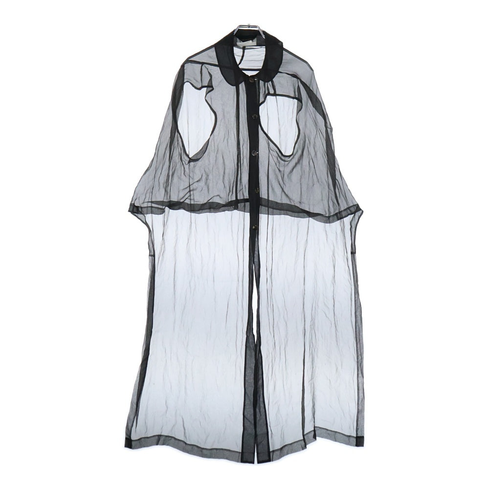 COMME des GARCONS(コムデギャルソン) 91SS シースルー バックホール ポンチョ ブラウン レディース GJ-110160 AD1990