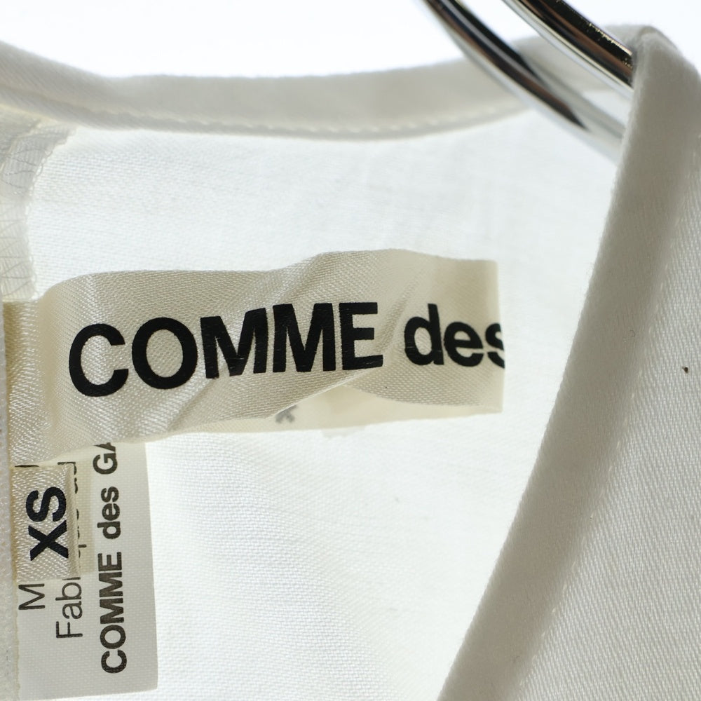COMME des GARCONS(コムデギャルソン) 13AW フロントリボン レイヤージップ ベスト ホワイト GL-B030 AD2013