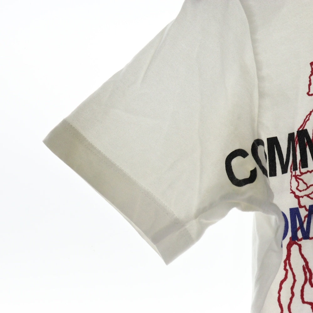 COMME des GARCONS COMME des GARCONS(コムデギャルソンコムデギャルソン) ロゴプリント コットン クルーネック半袖Tシャツ レディース ホワイト