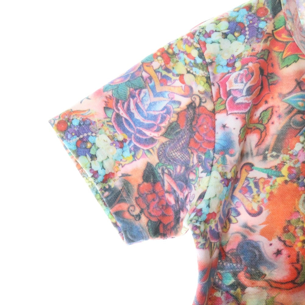 COMME des GARCONS(コムデギャルソン) 04SS 花柄プリント コットン半袖Tシャツ マルチ GM-T045 AD2003
