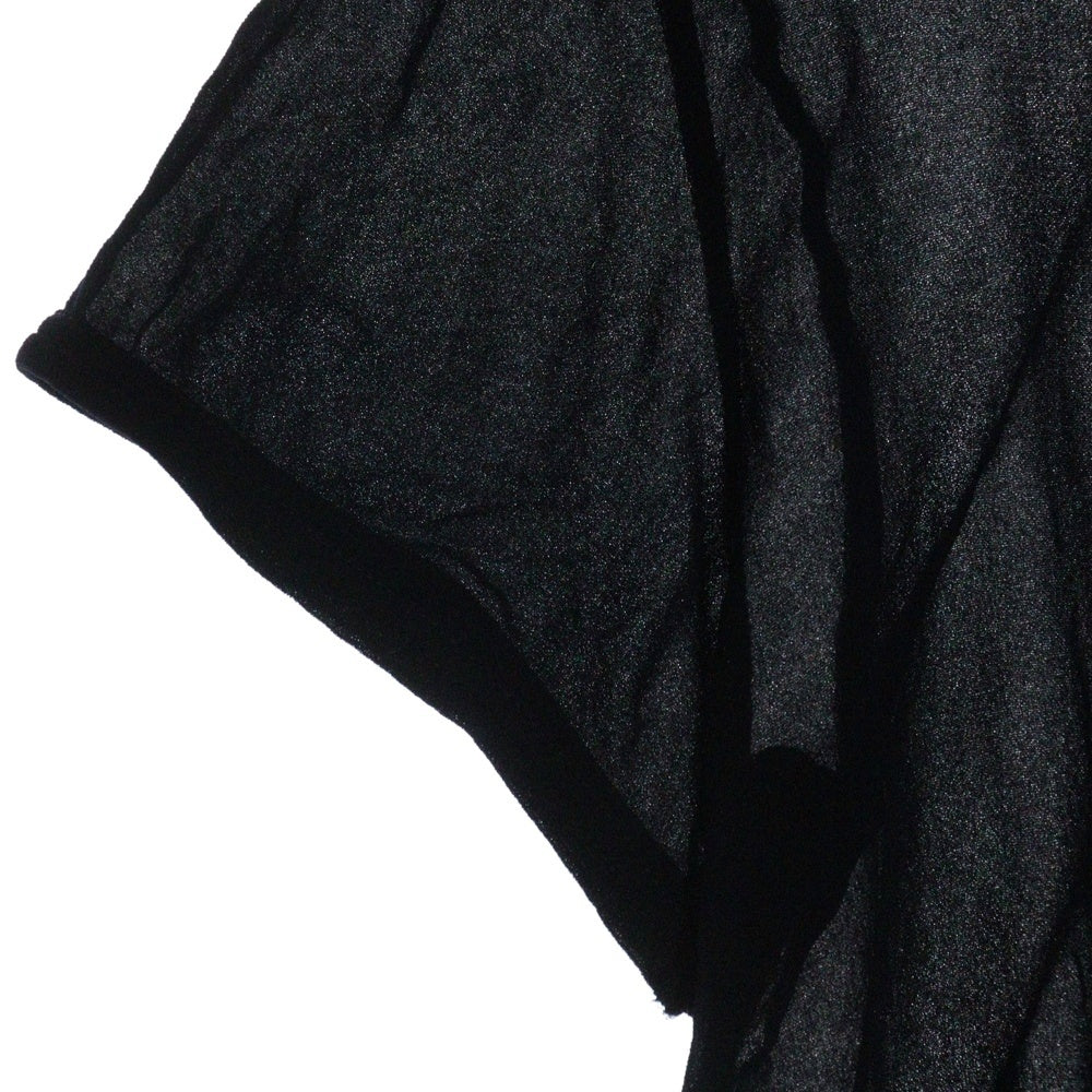 COMME des GARCONS(コムデギャルソン) 94AW シースルー ラウンドネック 半袖Tシャツ カットソー ブラック レディース GT-100440 AD1993