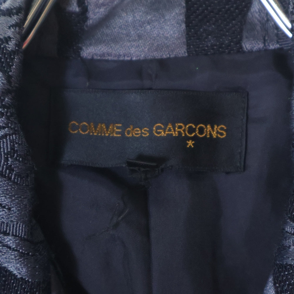 COMME des GARCONS(コムデギャルソン) 90SS レースドッキング 総柄ジャケット ネイビー レディース GJ-11010S AD1992