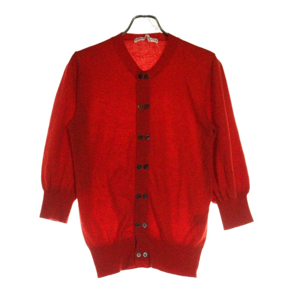 COMME des GARCONS(コムデギャルソン) 88AW ダブルボタンライン 七分丈 カーディガン レディース レッド GN-050200 AD1988