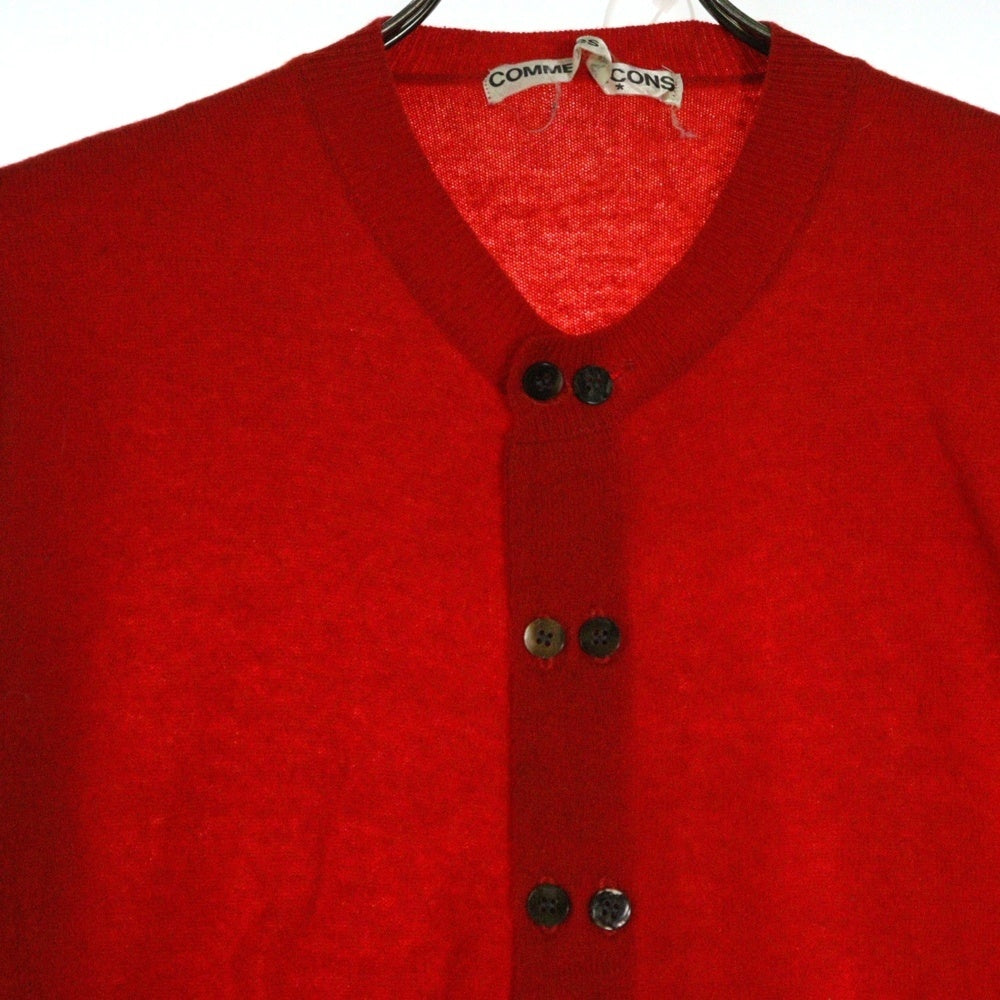 COMME des GARCONS(コムデギャルソン) 88AW ダブルボタンライン 七分丈 カーディガン レディース レッド GN-050200 AD1988