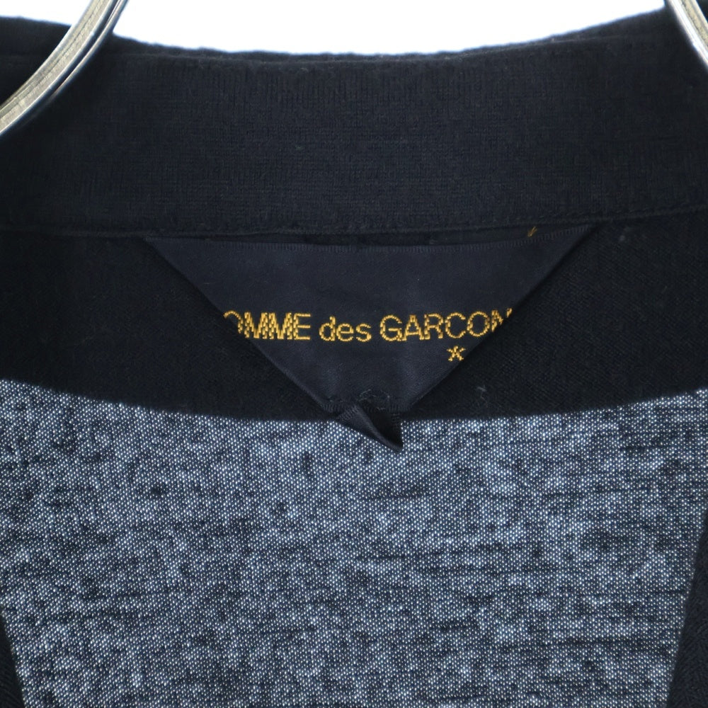 COMME des GARCONS(コムデギャルソン) 91AW メッシュニット切替 スタンドカラー 七分丈カーディガン ブラック レディース GJ-05047S AD1991