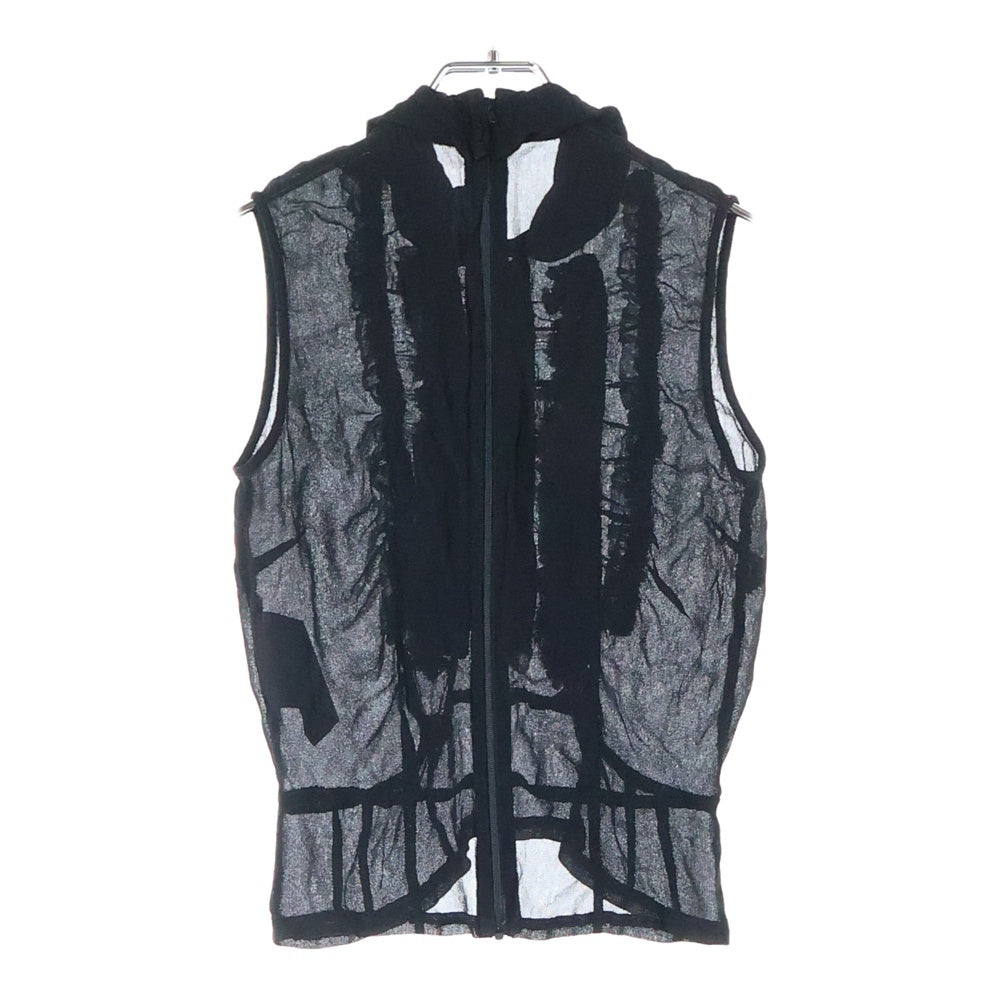 COMME des GARCONS COMME des GARCONS(コムデギャルソンコムデギャルソン) フリル ノースリーブ ブラウス ブラック レディース S8B005