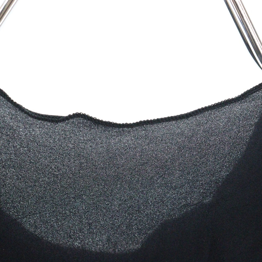 COMME des GARCONS(コムデギャルソン) 92AW シースルー ノースリーブ タンクトップ ブラック レディース GT-050110 AD1992