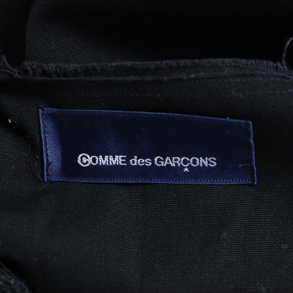 COMME des GARCONS(コムデギャルソン) 90S ダメージ加工 イエローライン カットオフ ノースリーブ ワンピース ドレス ブラック/イエロー D-TK9210 AD1993 レディース