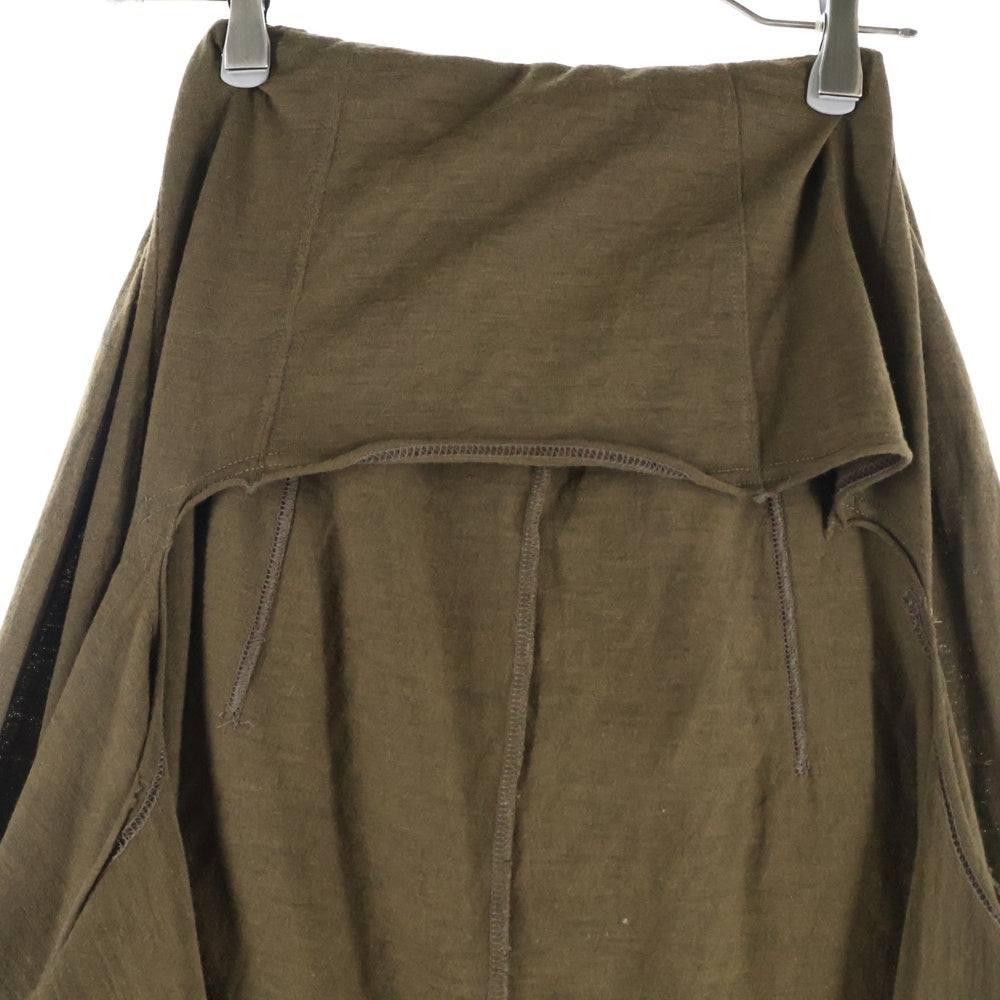 COMME des GARCONS(コムデギャルソン) 94AW スカートドッキング ロングパンツ ブラウン レディース GT-040270 AD1994