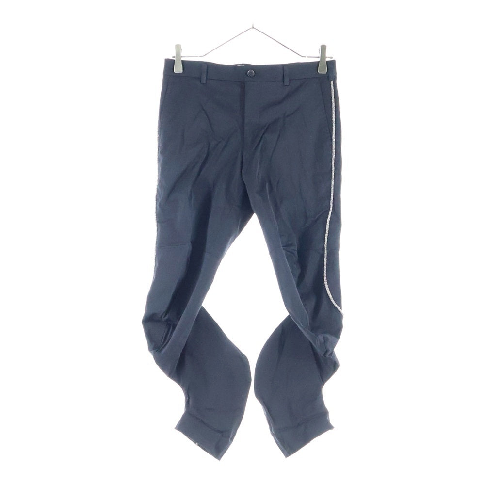 COMME des GARCONS(コムデギャルソン) 10AW シルバーライン ジップフライ カーブスラックスパンツ ブラック GF-P025 AD2010 レディース