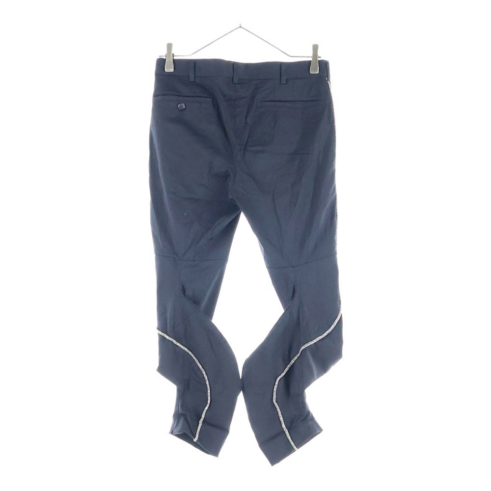 COMME des GARCONS(コムデギャルソン) 10AW シルバーライン ジップフライ カーブスラックスパンツ ブラック GF-P025 AD2010 レディース