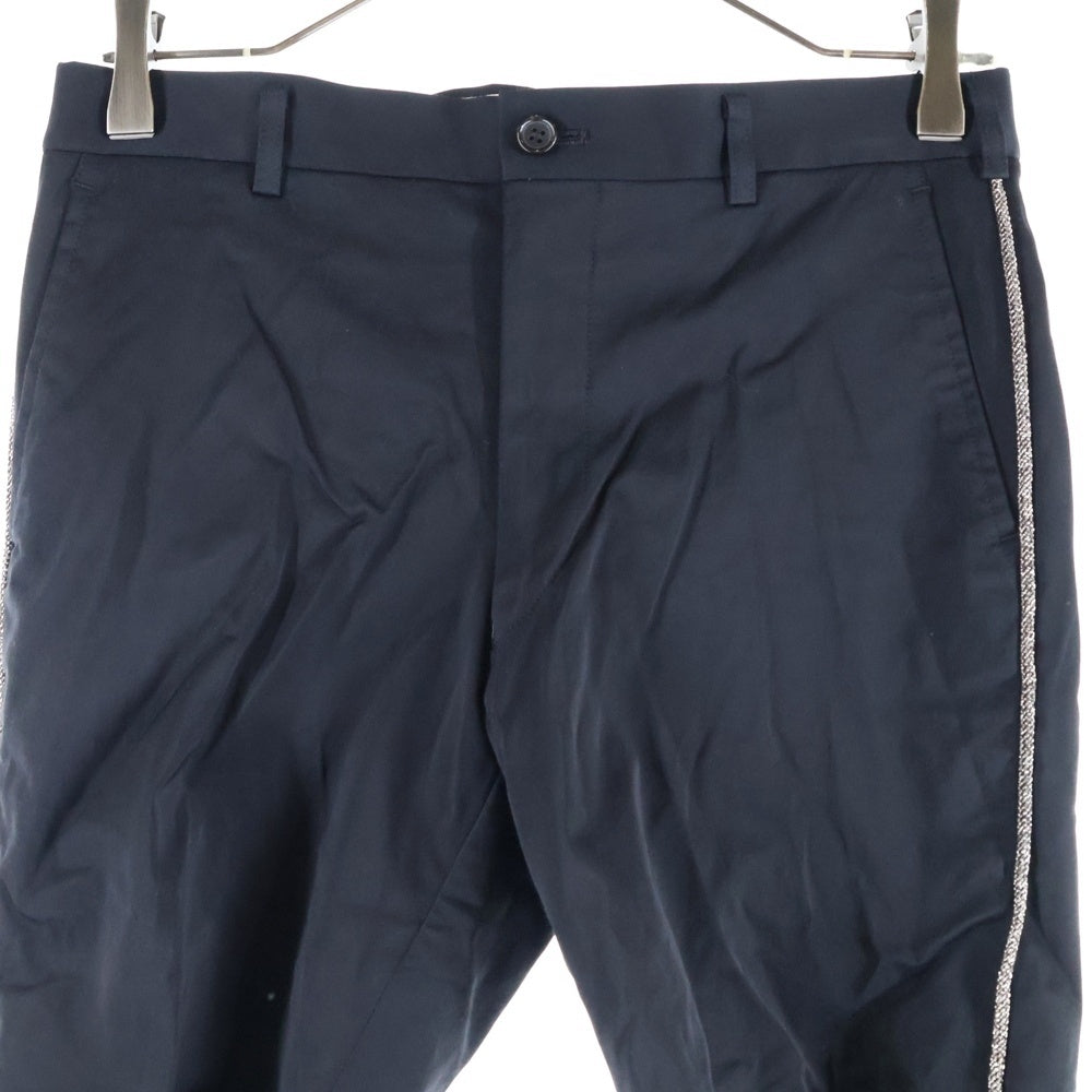 COMME des GARCONS(コムデギャルソン) 10AW シルバーライン ジップフライ カーブスラックスパンツ ブラック GF-P025 AD2010 レディース
