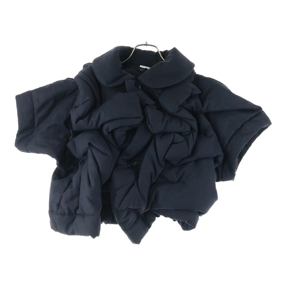 COMME des GARCONS(コムデギャルソン) 10AW 変形 3B コットン 半袖中綿ダウンジャケット ブラック レディース GF-J031 AD2010