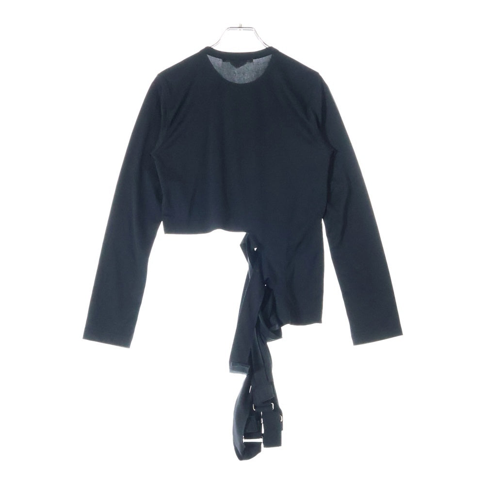 COMME des GARCONS(コムデギャルソン) 16SS ベルト付き 変形 長袖Tシャツ ロンT ブラック レディース GQ-T034 AD2015