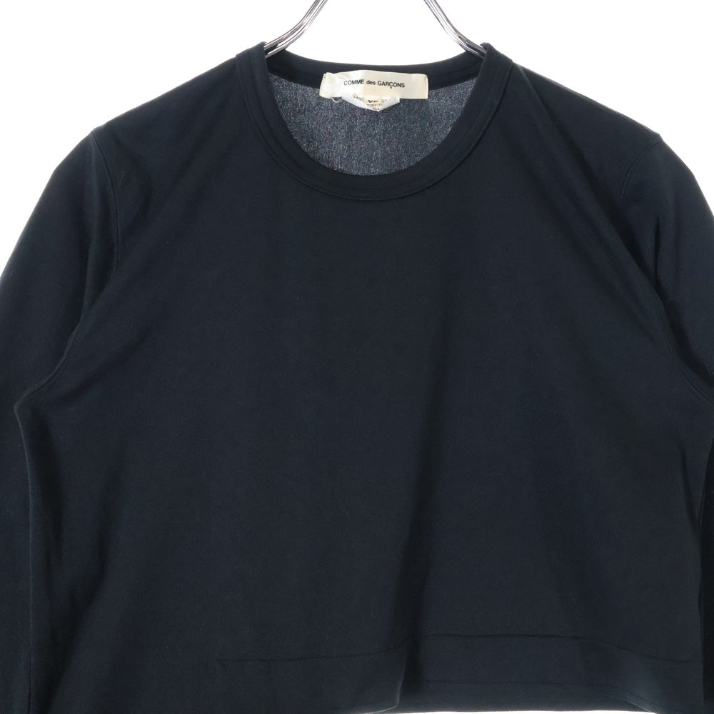 COMME des GARCONS(コムデギャルソン) 16SS ベルト付き 変形 長袖Tシャツ ロンT ブラック レディース GQ-T034 AD2015