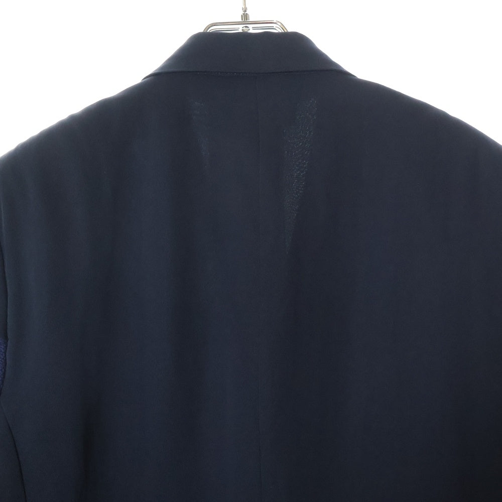 COMME des GARCONS(コムデギャルソン) 93AW 袖 ニット切り替え 3B ジャケット ネイビー GJ-04001S AD1993