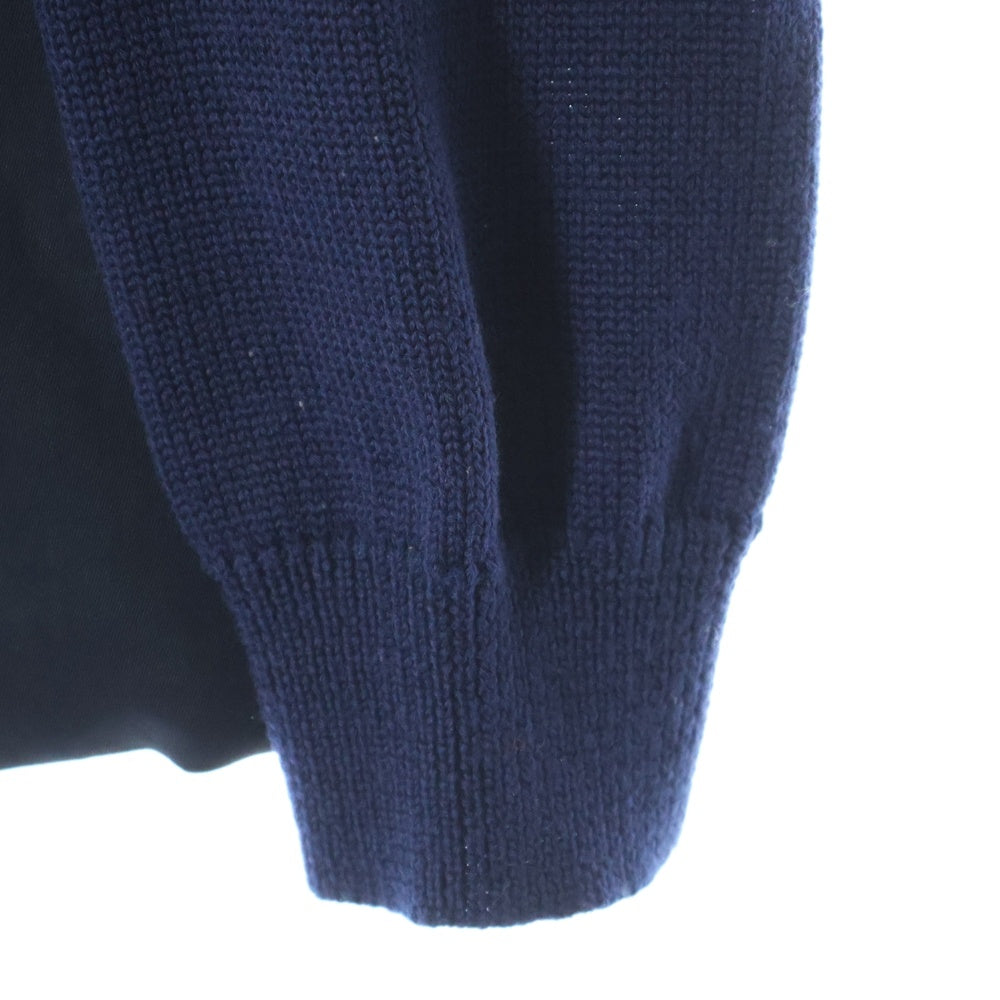 COMME des GARCONS(コムデギャルソン) 93AW 袖 ニット切り替え 3B ジャケット ネイビー GJ-04001S AD1993