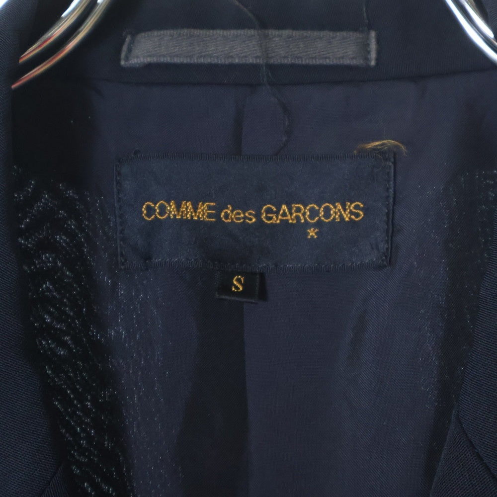 COMME des GARCONS(コムデギャルソン) 93AW 袖 ニット切り替え 3B ジャケット ネイビー GJ-04001S AD1993