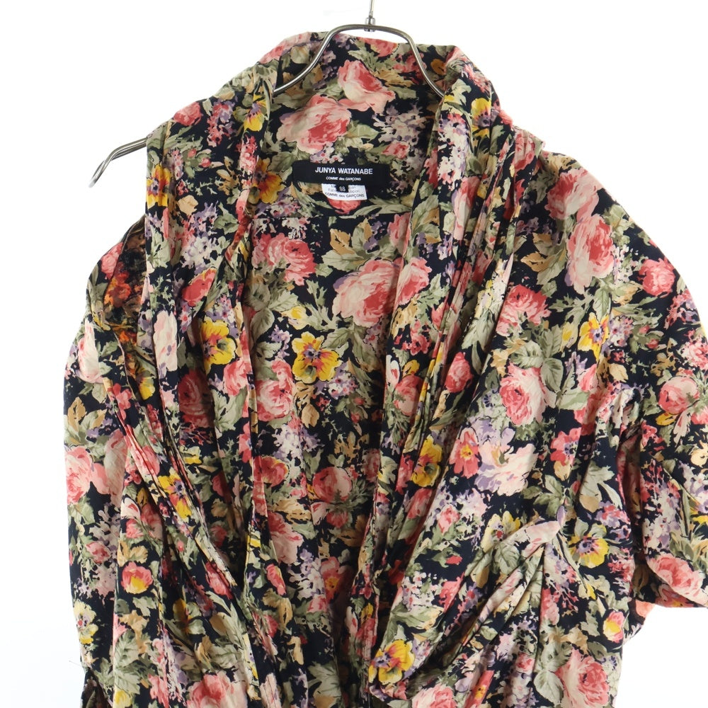 JUNYA WATANABE COMME des GARCONS(ジュンヤワタナベ コムデギャルソン) 08SS 総花柄 変形カーディガン マルチカラー レディース JA-B023 AD2007