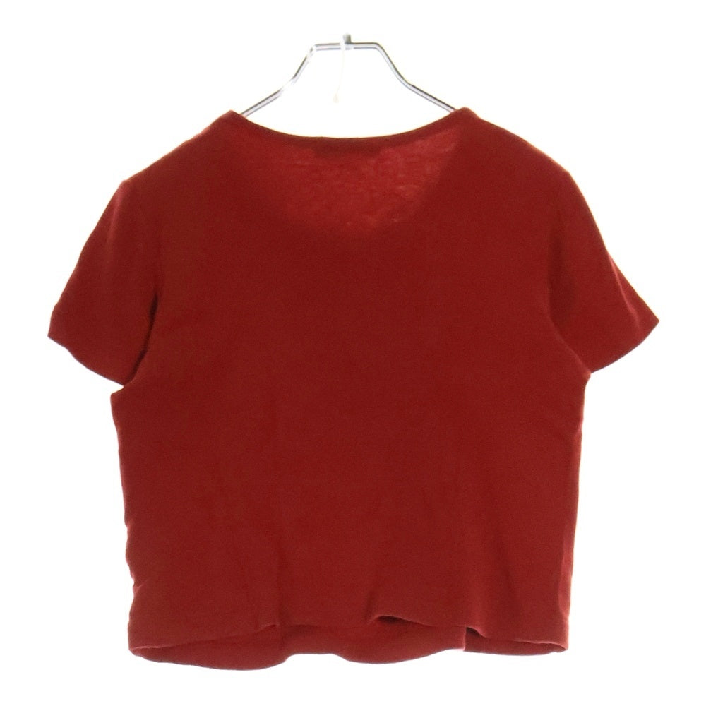 COMME des GARCONS(コムデギャルソン) 96AW フラワープリント コットン クルーネック半袖Tシャツ レッド レディース GT-040040 AD1996