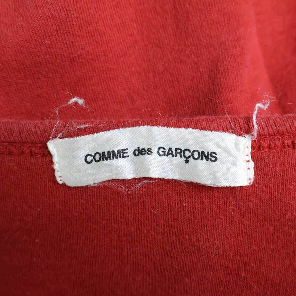 COMME des GARCONS(コムデギャルソン) 96AW フラワープリント コットン クルーネック半袖Tシャツ レッド レディース GT-040040 AD1996