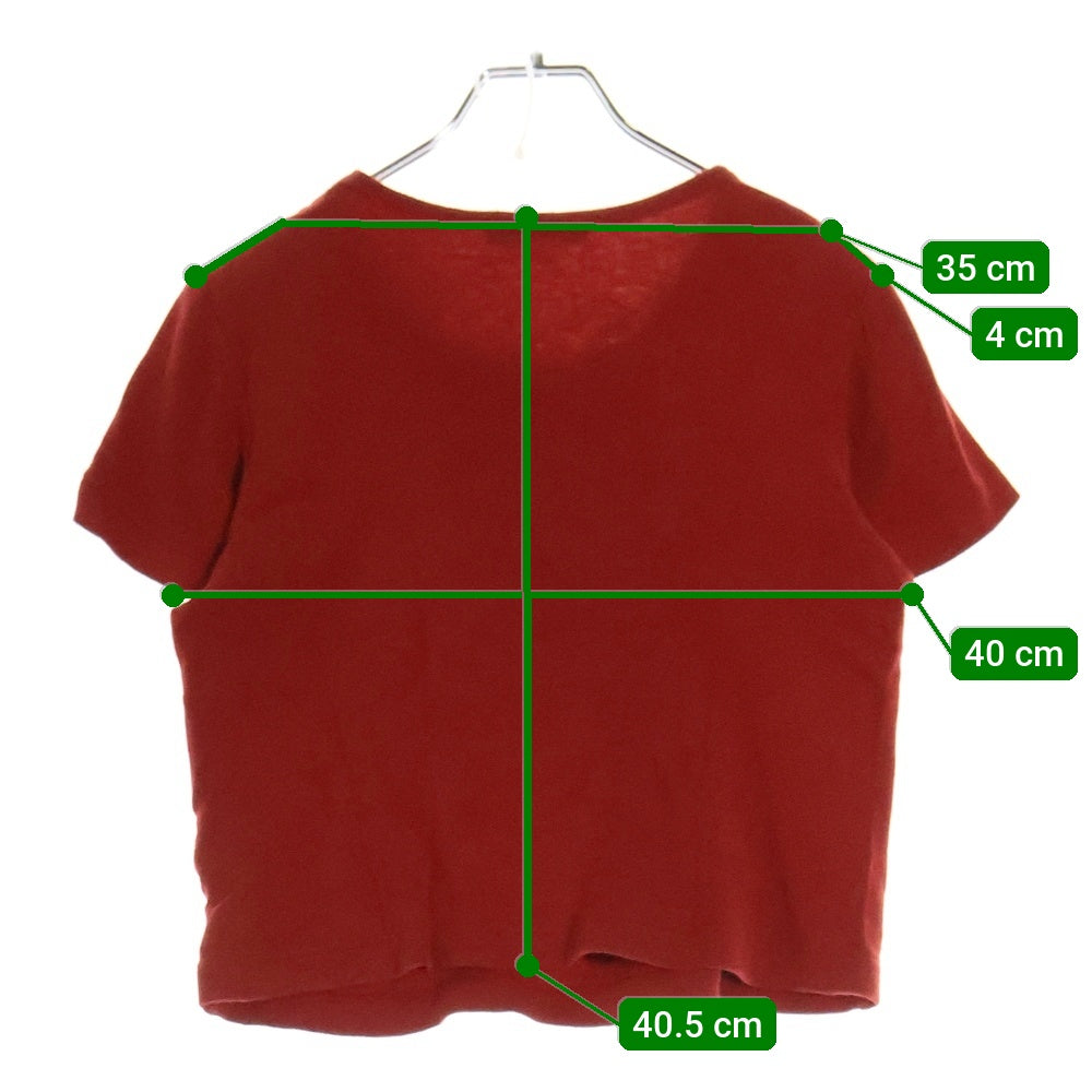 COMME des GARCONS(コムデギャルソン) 96AW フラワープリント コットン クルーネック半袖Tシャツ レッド レディース GT-040040 AD1996