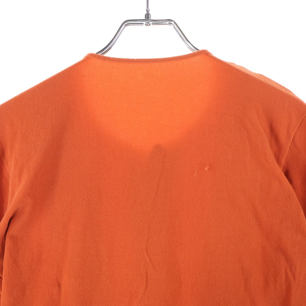COMME des GARCONS(コムデギャルソン) 97SS 編みニットレース ノーカラージャケット オレンジ レディース GB-100430 AD1996
