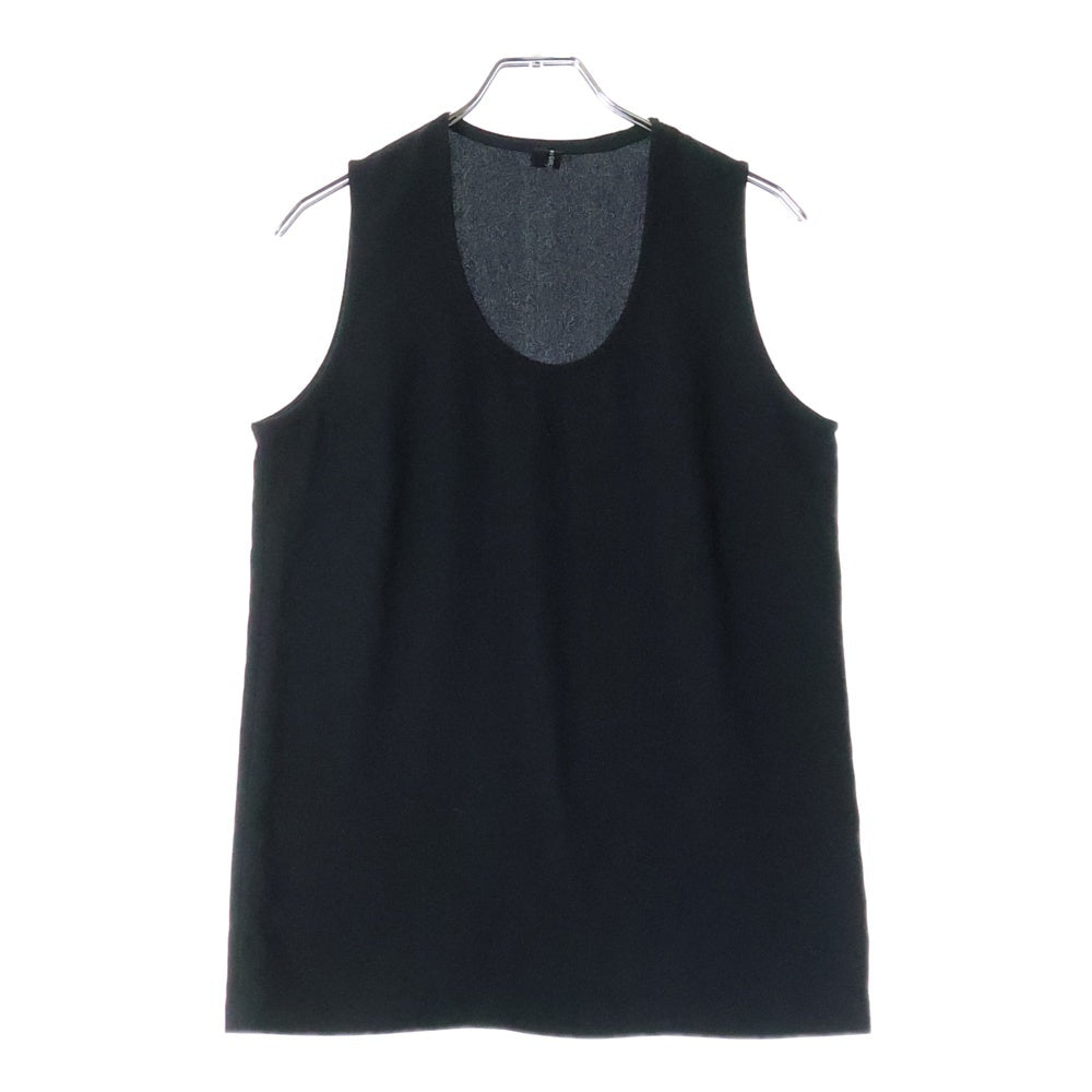 COMME des GARCONS(コムデギャルソン) 91SS ナイロン生地 ノースリーブ クルーネック カットソー Tシャツ ブラック AB-05003S