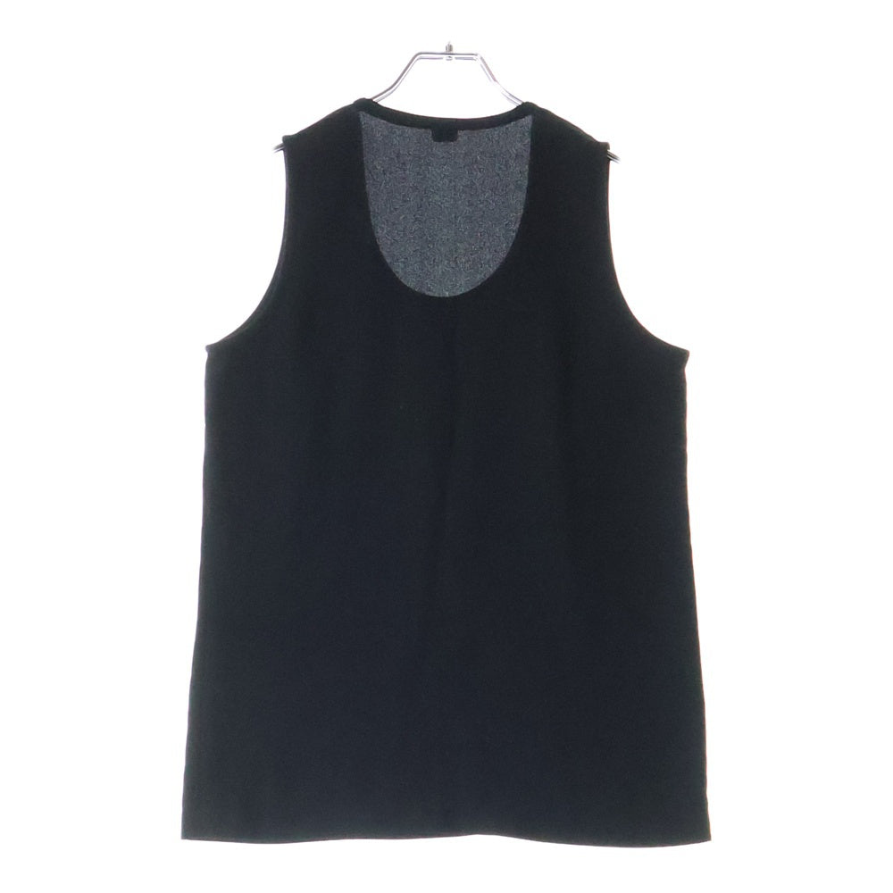 COMME des GARCONS(コムデギャルソン) 91SS ナイロン生地 ノースリーブ クルーネック カットソー Tシャツ ブラック AB-05003S