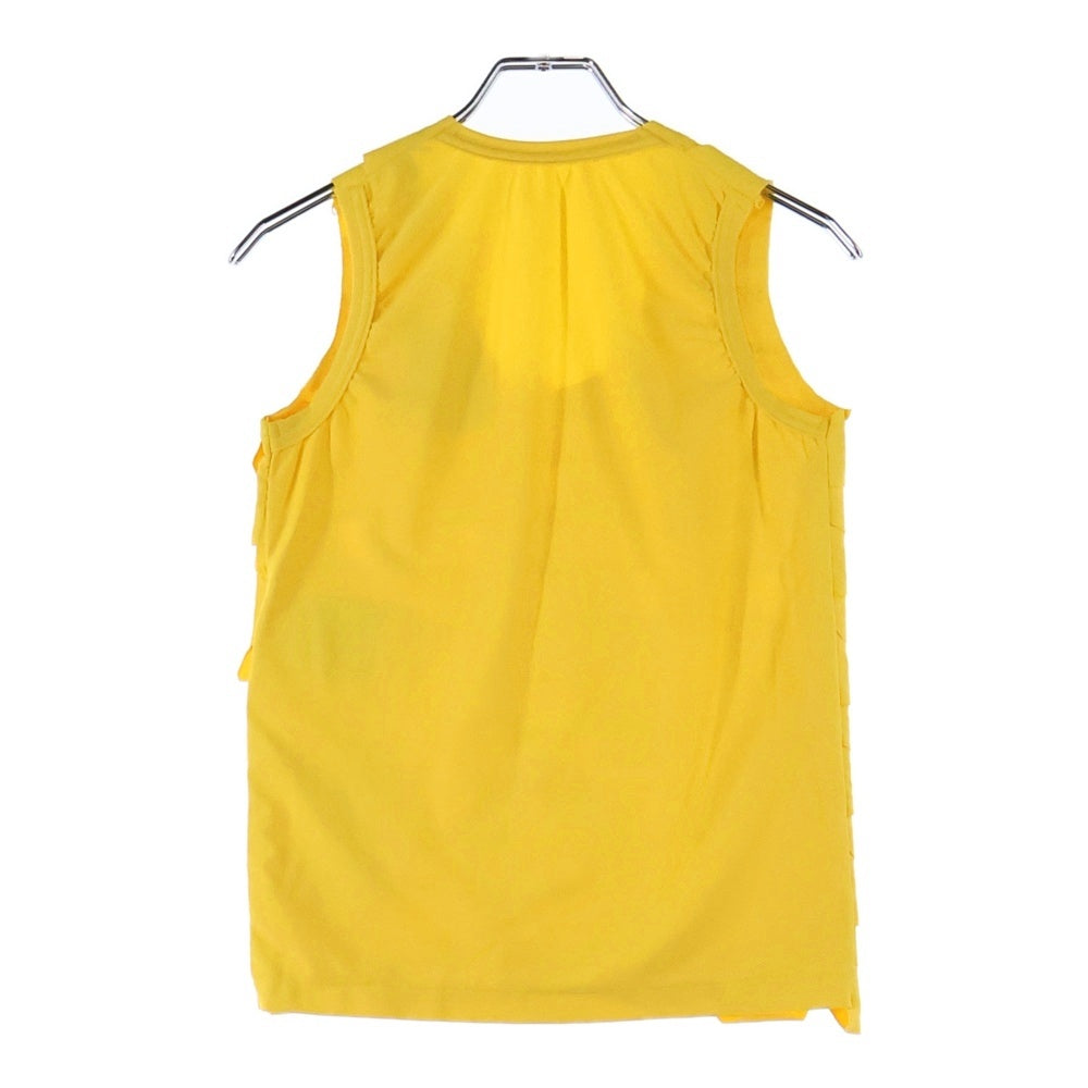 COMME des GARCONS(コムデギャルソン) 08SS ノースリーブ デザイン ストレッチ カットソー イエロー レディース GA-B021 AD2007
