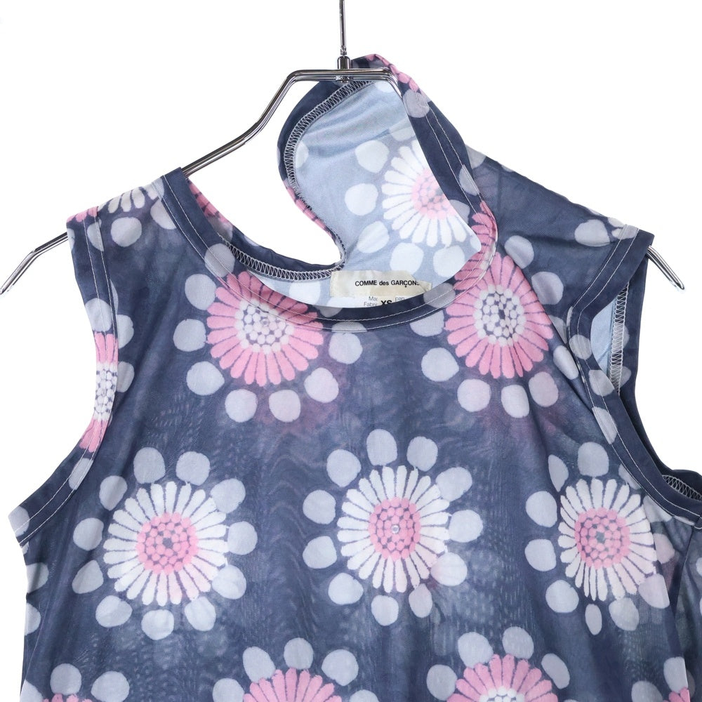 COMME des GARCONS(コムデギャルソン) 14SS ポリ総柄変形タンクトップ マルチ GM-T003 AD2013