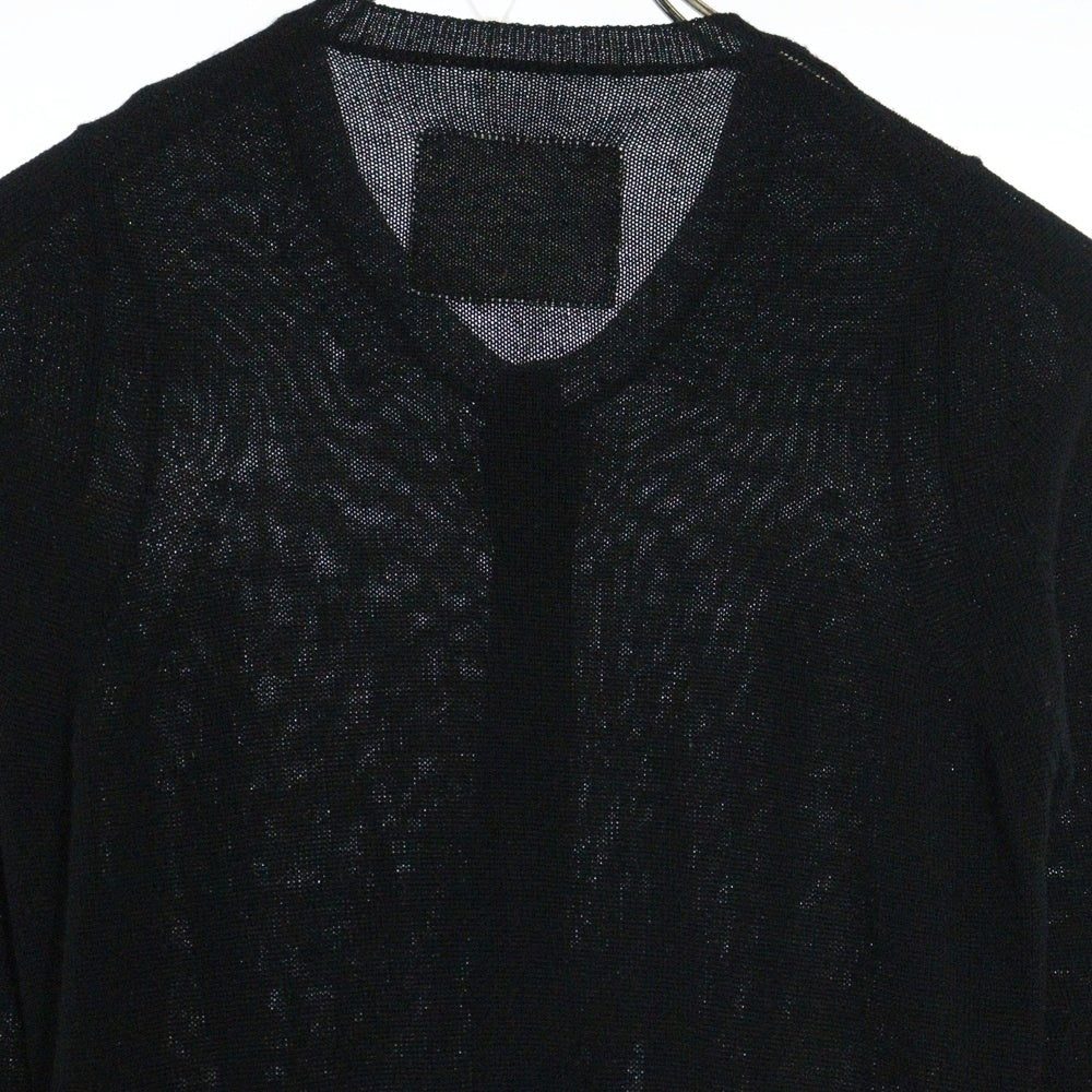 Sacai gem(サカイ ジェム) ドローコード ニットカーディガン レディース ブラック 08CDGW-03