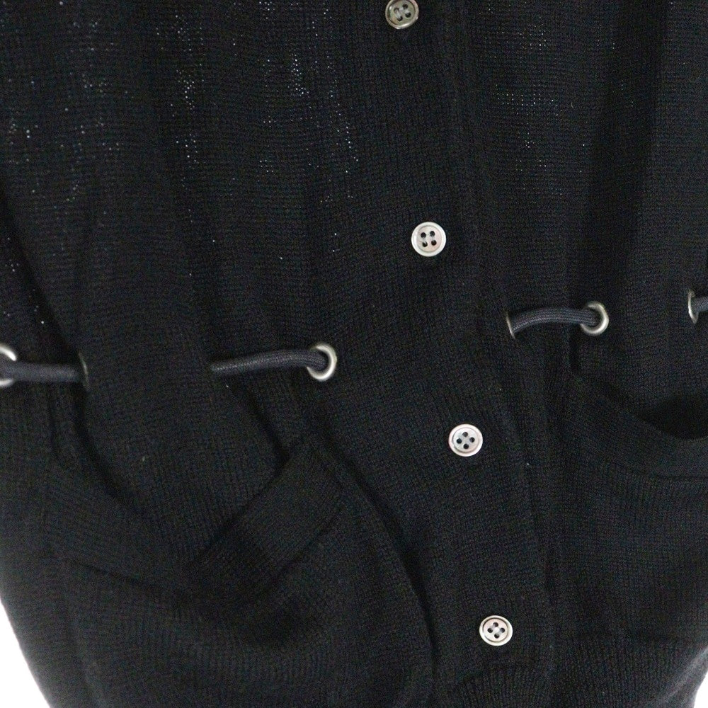 Sacai gem(サカイ ジェム) ドローコード ニットカーディガン レディース ブラック 08CDGW-03