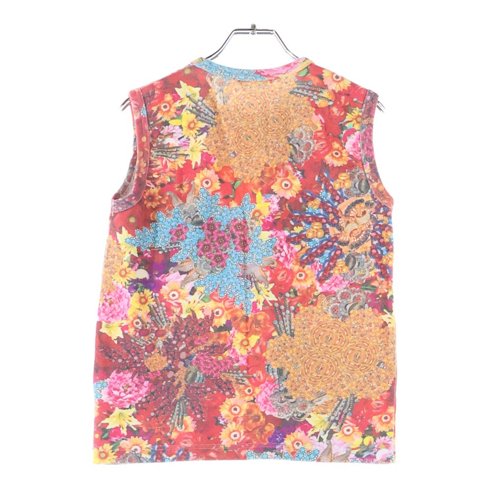 COMME des GARCONS(コムデギャルソン) 04SS 花柄 コットン ノースリーブカットソー マルチ レディース GM-T031 AD2003