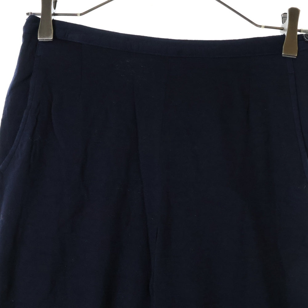 tricot COMME des GARCONS(トリコ コム デ ギャルソン) 08AW サイドジップ コットン ストレッチパンツ ネイビー レディース TB-P006 AD2008