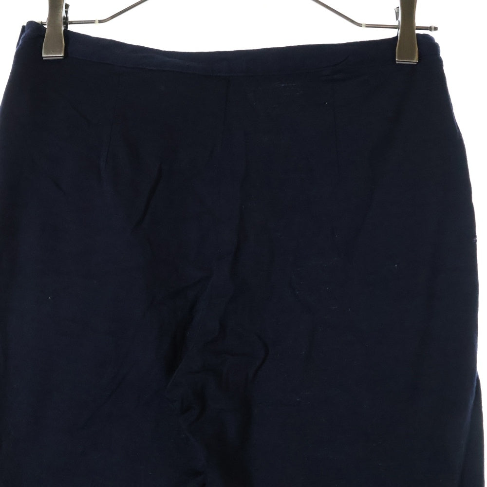 tricot COMME des GARCONS(トリコ コム デ ギャルソン) 08AW サイドジップ コットン ストレッチパンツ ネイビー レディース TB-P006 AD2008