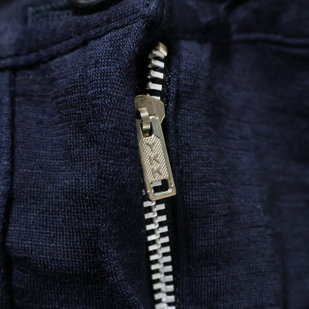 tricot COMME des GARCONS(トリコ コム デ ギャルソン) 08AW サイドジップ コットン ストレッチパンツ ネイビー レディース TB-P006 AD2008