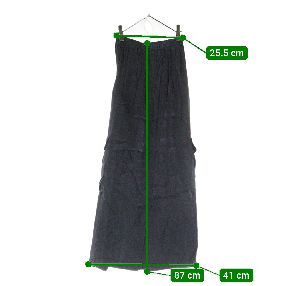 robe de chambre COMME des GARCONS(ローブドシャンブル コムデギャルソン) 94AW サイドポケット レーヨン ロングスカート パープル レディース RS-040190 AD1994