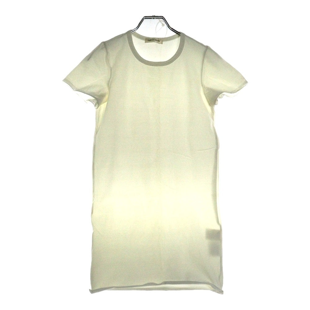 COMME des GARCONS(コムデギャルソン) 94AW ロング丈 半袖Tシャツ ホワイト レディース -GT040100 AD1994