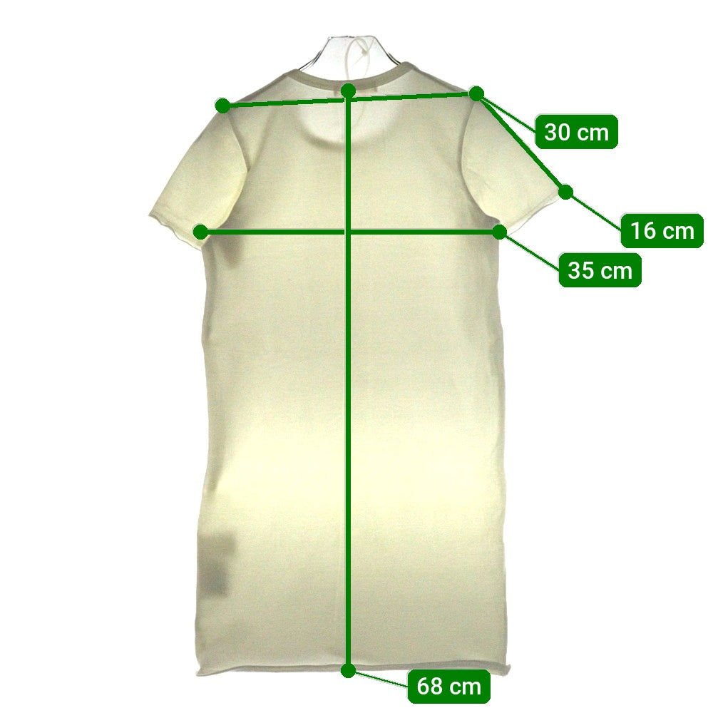 COMME des GARCONS(コムデギャルソン) 94AW ロング丈 半袖Tシャツ ホワイト レディース -GT040100 AD1994