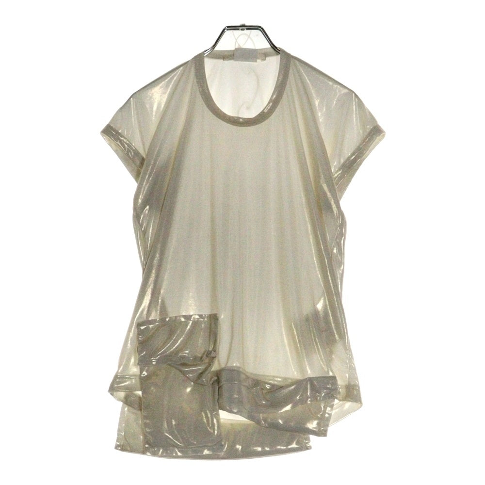 COMME des GARCONS(コムデギャルソン) 13SS クッション付き シェル クルーネック 半袖Tシャツ ホワイト レディース GK-T037 AD2012