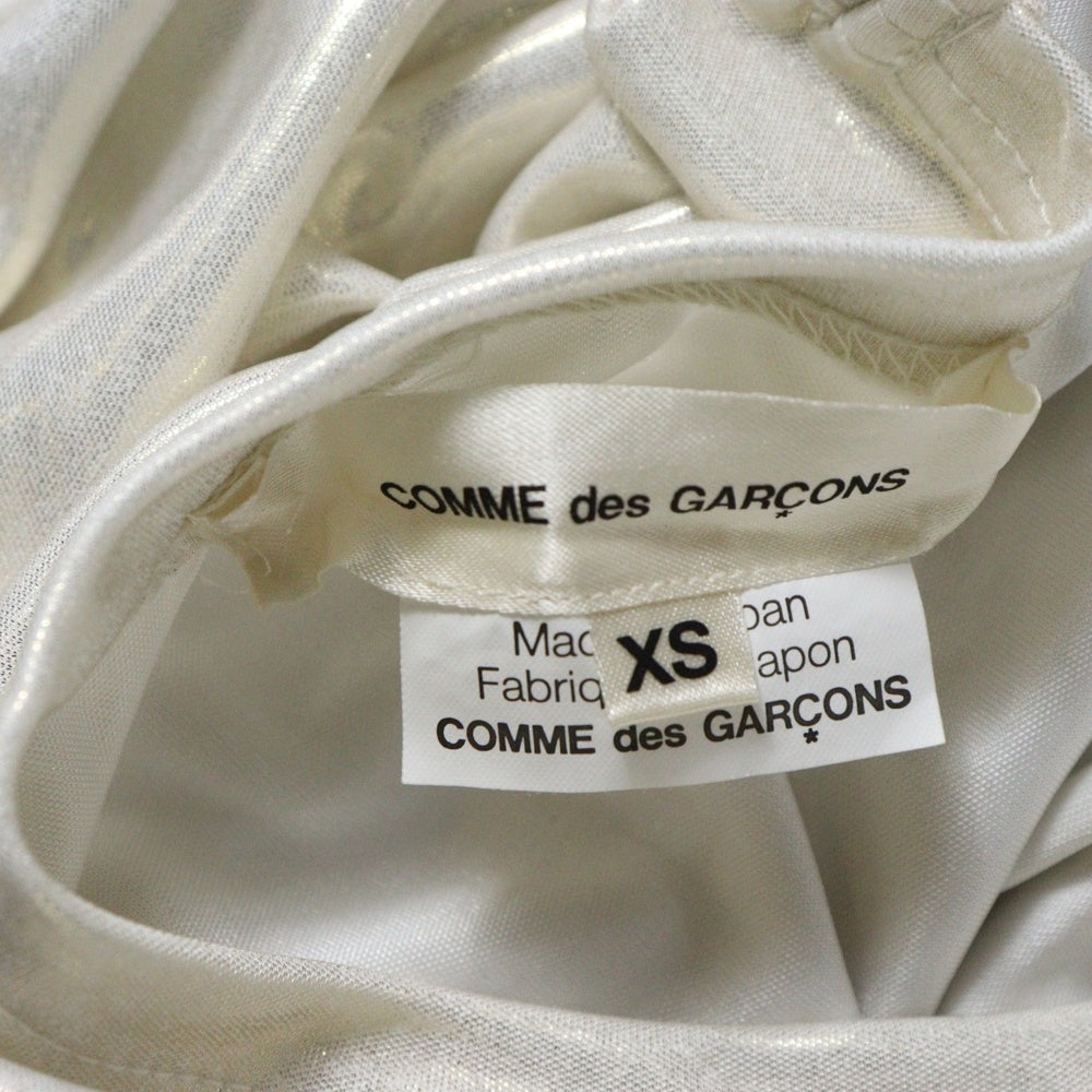 COMME des GARCONS(コムデギャルソン) 13SS クッション付き シェル クルーネック 半袖Tシャツ ホワイト レディース GK-T037 AD2012
