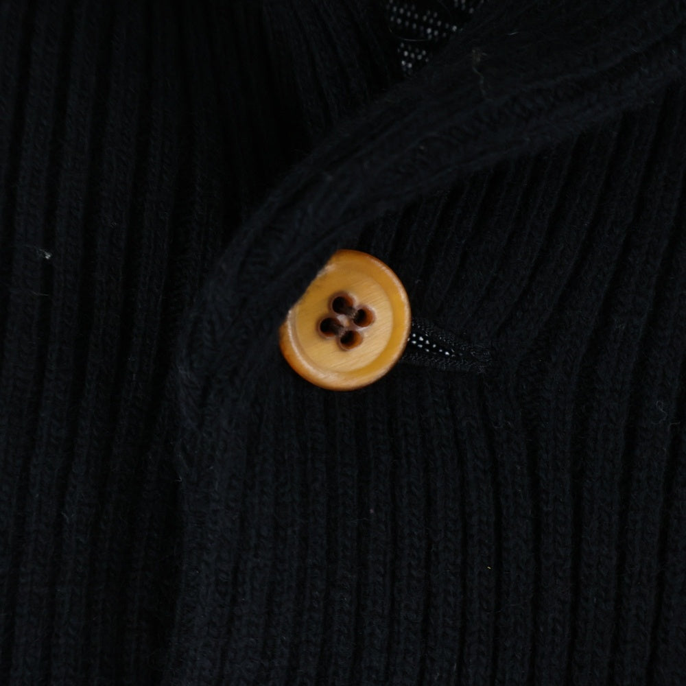 COMME des GARCONS COMME des GARCONS(コムデギャルソンコムデギャルソン) 02AW リブ編み スーパーロング ニットカーディガン ブラック レディース GG-C003 AD2002