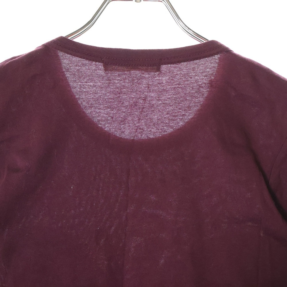 COMME des GARCONS(コムデギャルソン) 04SS フロントワッペン 半袖Tシャツ ボルドー レディース GM-T016 AD2003