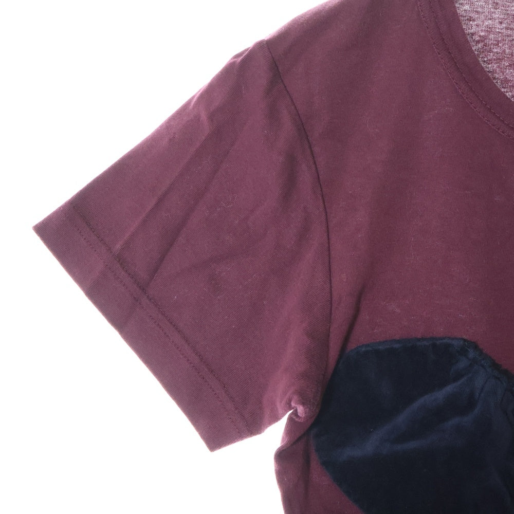 COMME des GARCONS(コムデギャルソン) 04SS フロントワッペン 半袖Tシャツ ボルドー レディース GM-T016 AD2003