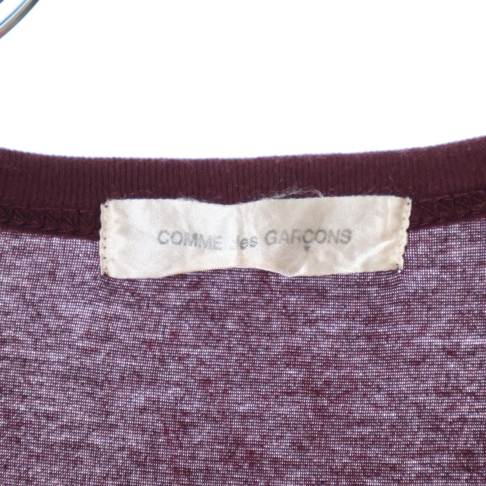 COMME des GARCONS(コムデギャルソン) 04SS フロントワッペン 半袖Tシャツ ボルドー レディース GM-T016 AD2003